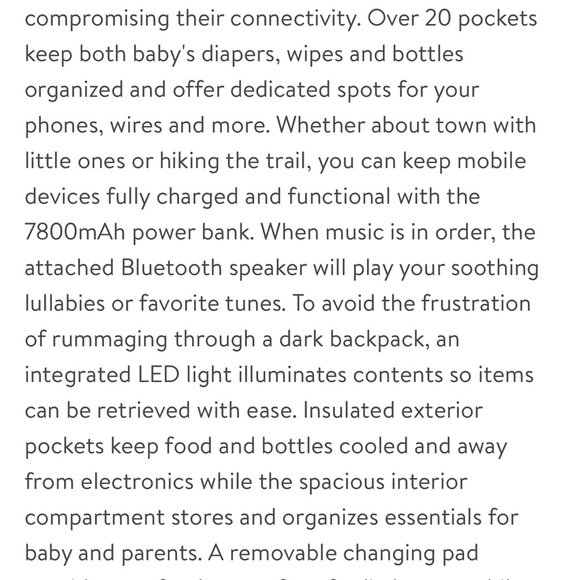 Baby Diaper Backpack Navy - Picture 15 of 15